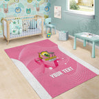 Custom Bowls Australia Breast Cancer Area Rug Pink Ribbon Aussie Map With Kangaroo Emu - Aussie Hoodie