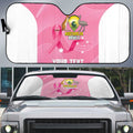 Custom Bowls Australia Breast Cancer Auto Sun Shade Pink Ribbon Aussie Map With Kangaroo Emu - Aussie Hoodie