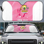 Custom Bowls Australia Breast Cancer Auto Sun Shade Pink Ribbon Aussie Map With Kangaroo Emu - Aussie Hoodie
