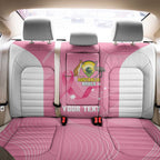 Custom Bowls Australia Breast Cancer Back Car Seat Cover Pink Ribbon Aussie Map With Kangaroo Emu - Aussie Hoodie