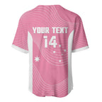 Custom Bowls Australia Breast Cancer Baseball Jersey Pink Ribbon Aussie Map With Kangaroo Emu - Aussie Hoodie