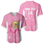 Custom Bowls Australia Breast Cancer Baseball Jersey Pink Ribbon Aussie Map With Kangaroo Emu - Aussie Hoodie