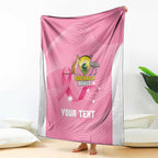 Custom Bowls Australia Breast Cancer Blanket Pink Ribbon Aussie Map With Kangaroo Emu - Aussie Hoodie