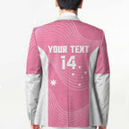 Custom Bowls Australia Breast Cancer Blazer Pink Ribbon Aussie Map With Kangaroo Emu - Aussie Hoodie