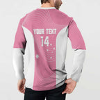 Custom Bowls Australia Breast Cancer Button Sweatshirt Pink Ribbon Aussie Map With Kangaroo Emu - Aussie Hoodie