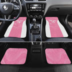 Custom Bowls Australia Breast Cancer Car Mats Pink Ribbon Aussie Map With Kangaroo Emu - Aussie Hoodie