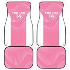 Custom Bowls Australia Breast Cancer Car Mats Pink Ribbon Aussie Map With Kangaroo Emu - Aussie Hoodie