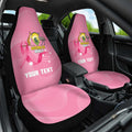 Custom Bowls Australia Breast Cancer Car Seat Cover Pink Ribbon Aussie Map With Kangaroo Emu - Aussie Hoodie
