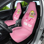 Custom Bowls Australia Breast Cancer Car Seat Cover Pink Ribbon Aussie Map With Kangaroo Emu - Aussie Hoodie