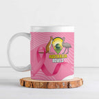 Custom Bowls Australia Breast Cancer Ceramic Mug Pink Ribbon Aussie Map With Kangaroo Emu - Aussie Hoodie