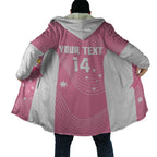 Custom Bowls Australia Breast Cancer Cloak Pink Ribbon Aussie Map With Kangaroo Emu - Aussie Hoodie