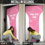 Custom Bowls Australia Breast Cancer Door Cover Pink Ribbon Aussie Map With Kangaroo Emu - Aussie Hoodie
