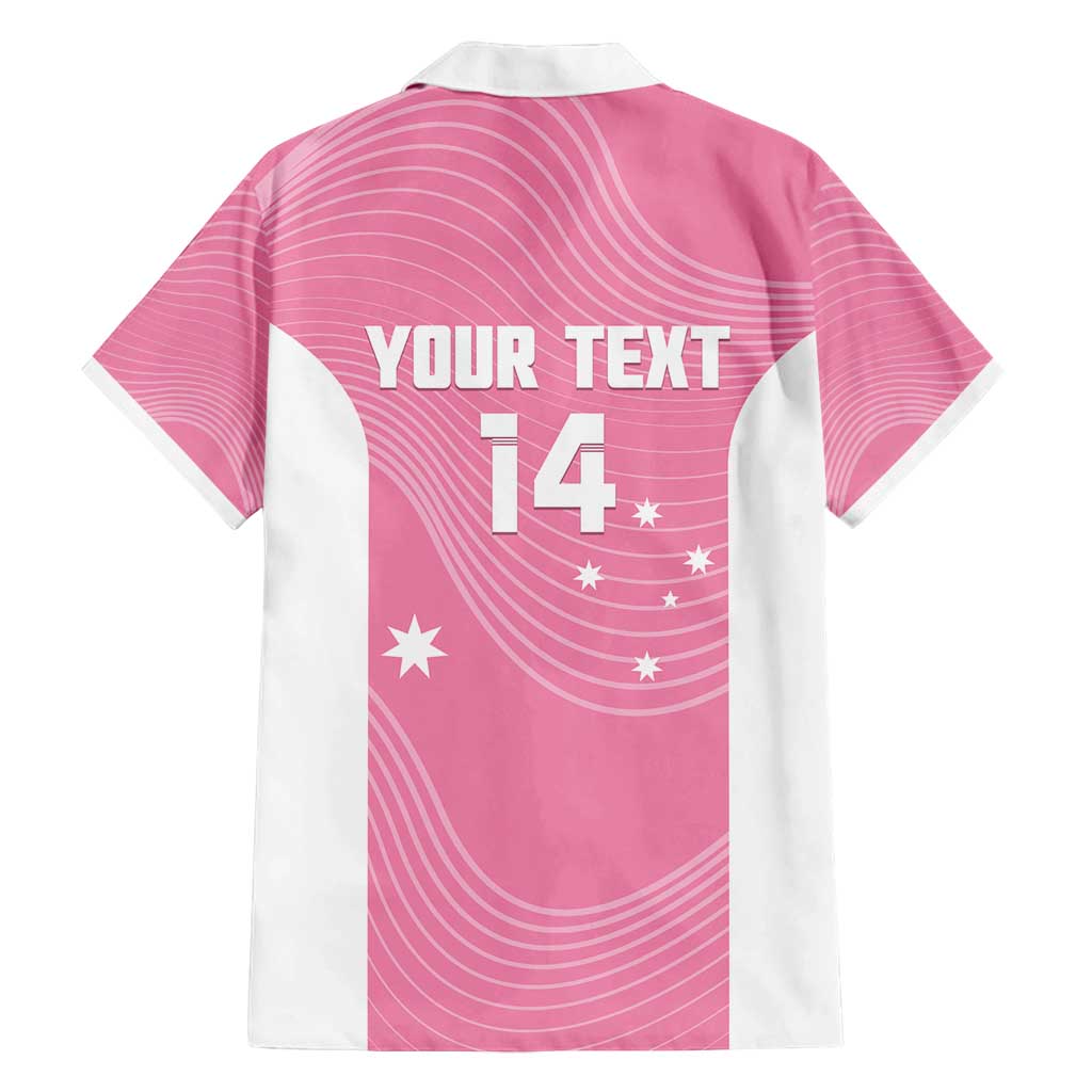 Custom Bowls Australia Breast Cancer Family Matching Long Sleeve Bodycon Dress and Hawaiian Shirt Pink Ribbon Aussie Map With Kangaroo Emu - Aussie Hoodie
