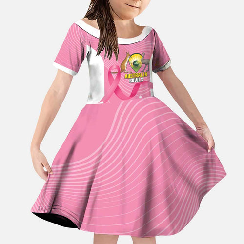 Custom Bowls Australia Breast Cancer Family Matching Mermaid Dress and Hawaiian Shirt Pink Ribbon Aussie Map With Kangaroo Emu - Aussie Hoodie