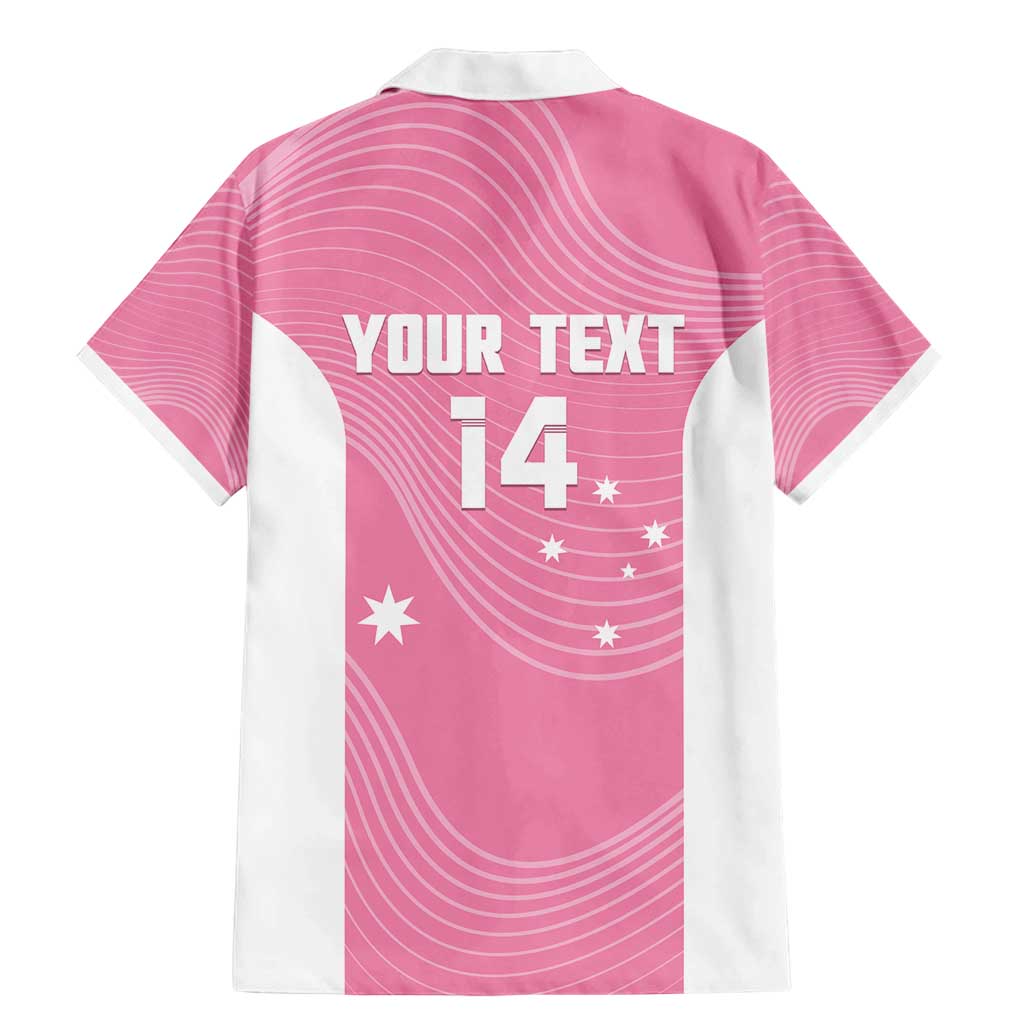 Custom Bowls Australia Breast Cancer Family Matching Mermaid Dress and Hawaiian Shirt Pink Ribbon Aussie Map With Kangaroo Emu - Aussie Hoodie