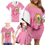 Custom Bowls Australia Breast Cancer Family Matching Off Shoulder Short Dress and Hawaiian Shirt Pink Ribbon Aussie Map With Kangaroo Emu - Aussie Hoodie