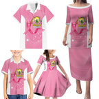 Custom Bowls Australia Breast Cancer Family Matching Puletasi and Hawaiian Shirt Pink Ribbon Aussie Map With Kangaroo Emu - Aussie Hoodie