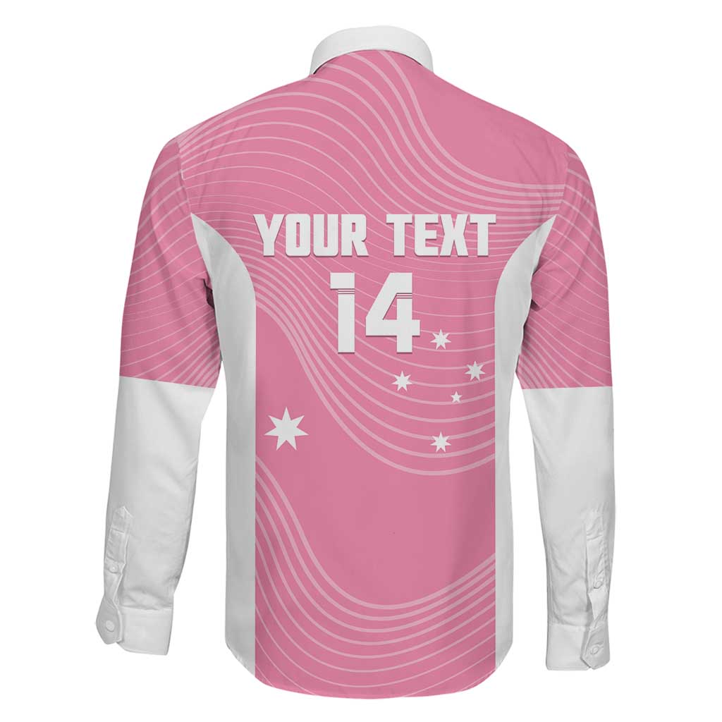 Custom Bowls Australia Breast Cancer Family Matching Short Sleeve Bodycon Dress and Hawaiian Shirt Pink Ribbon Aussie Map With Kangaroo Emu - Aussie Hoodie