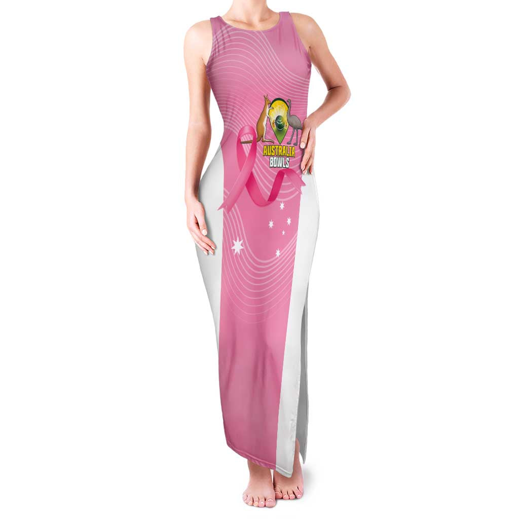 Custom Bowls Australia Breast Cancer Family Matching Tank Maxi Dress and Hawaiian Shirt Pink Ribbon Aussie Map With Kangaroo Emu - Aussie Hoodie