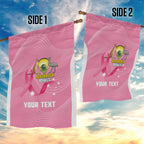 Custom Bowls Australia Breast Cancer Garden Flag Pink Ribbon Aussie Map With Kangaroo Emu - Aussie Hoodie
