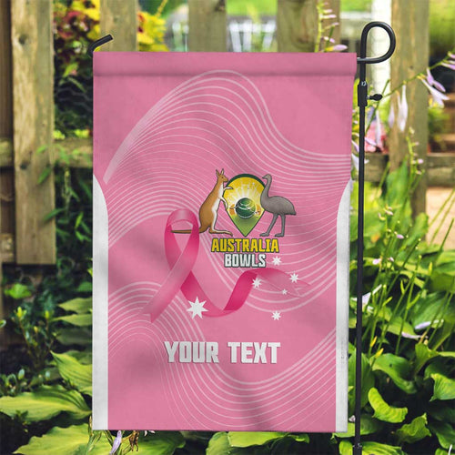 Custom Bowls Australia Breast Cancer Garden Flag Pink Ribbon Aussie Map With Kangaroo Emu - Aussie Hoodie