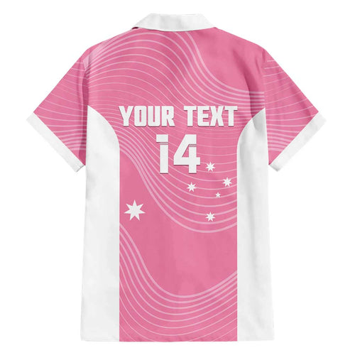 Custom Bowls Australia Breast Cancer Hawaiian Shirt Pink Ribbon Aussie Map With Kangaroo Emu - Aussie Hoodie