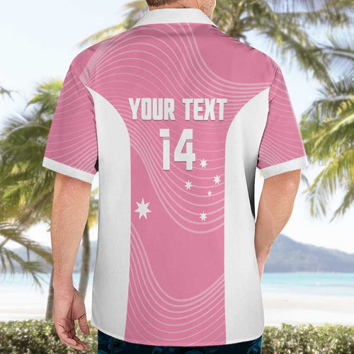 Custom Bowls Australia Breast Cancer Hawaiian Shirt Pink Ribbon Aussie Map With Kangaroo Emu - Aussie Hoodie