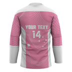 Custom Bowls Australia Breast Cancer Hockey Jersey Pink Ribbon Aussie Map With Kangaroo Emu - Aussie Hoodie