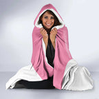Custom Bowls Australia Breast Cancer Hooded Blanket Pink Ribbon Aussie Map With Kangaroo Emu - Aussie Hoodie