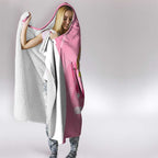 Custom Bowls Australia Breast Cancer Hooded Blanket Pink Ribbon Aussie Map With Kangaroo Emu - Aussie Hoodie