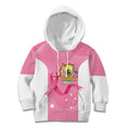 Custom Bowls Australia Breast Cancer Kid Hoodie Pink Ribbon Aussie Map With Kangaroo Emu - Aussie Hoodie