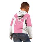 Custom Bowls Australia Breast Cancer Kid Hoodie Pink Ribbon Aussie Map With Kangaroo Emu - Aussie Hoodie