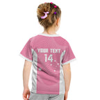 Custom Bowls Australia Breast Cancer Kid T Shirt Pink Ribbon Aussie Map With Kangaroo Emu - Aussie Hoodie