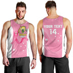 Custom Bowls Australia Breast Cancer Men Tank Top Pink Ribbon Aussie Map With Kangaroo Emu - Aussie Hoodie