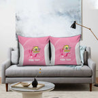 Custom Bowls Australia Breast Cancer Pillow Cover Pink Ribbon Aussie Map With Kangaroo Emu - Aussie Hoodie