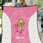 Custom Bowls Australia Breast Cancer Quilt Pink Ribbon Aussie Map With Kangaroo Emu - Aussie Hoodie