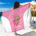 Custom Bowls Australia Breast Cancer Sarong Pink Ribbon Aussie Map With Kangaroo Emu - Aussie Hoodie