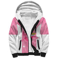Custom Bowls Australia Breast Cancer Sherpa Hoodie Pink Ribbon Aussie Map With Kangaroo Emu - Aussie Hoodie