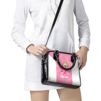Custom Bowls Australia Breast Cancer Shoulder Handbag Pink Ribbon Aussie Map With Kangaroo Emu - Aussie Hoodie