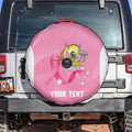 Custom Bowls Australia Breast Cancer Spare Tire Cover Pink Ribbon Aussie Map With Kangaroo Emu - Aussie Hoodie