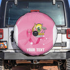 Custom Bowls Australia Breast Cancer Spare Tire Cover Pink Ribbon Aussie Map With Kangaroo Emu - Aussie Hoodie