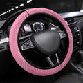 Bowls Australia Breast Cancer Steering Wheel Cover Pink Ribbon Aussie Map With Kangaroo Emu - Aussie Hoodie