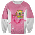 Custom Bowls Australia Breast Cancer Sweatshirt Pink Ribbon Aussie Map With Kangaroo Emu - Aussie Hoodie