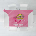 Custom Bowls Australia Breast Cancer Tablecloth Pink Ribbon Aussie Map With Kangaroo Emu - Aussie Hoodie