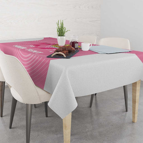 Custom Bowls Australia Breast Cancer Tablecloth Pink Ribbon Aussie Map With Kangaroo Emu - Aussie Hoodie
