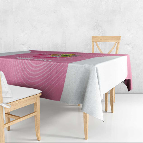 Custom Bowls Australia Breast Cancer Tablecloth Pink Ribbon Aussie Map With Kangaroo Emu - Aussie Hoodie