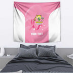 Custom Bowls Australia Breast Cancer Tapestry Pink Ribbon Aussie Map With Kangaroo Emu - Aussie Hoodie