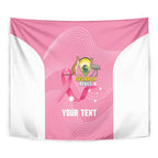 Custom Bowls Australia Breast Cancer Tapestry Pink Ribbon Aussie Map With Kangaroo Emu - Aussie Hoodie