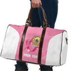 Custom Bowls Australia Breast Cancer Travel Bag Pink Ribbon Aussie Map With Kangaroo Emu - Aussie Hoodie