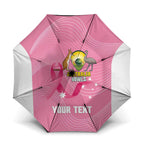 Custom Bowls Australia Breast Cancer Umbrella Pink Ribbon Aussie Map With Kangaroo Emu - Aussie Hoodie
